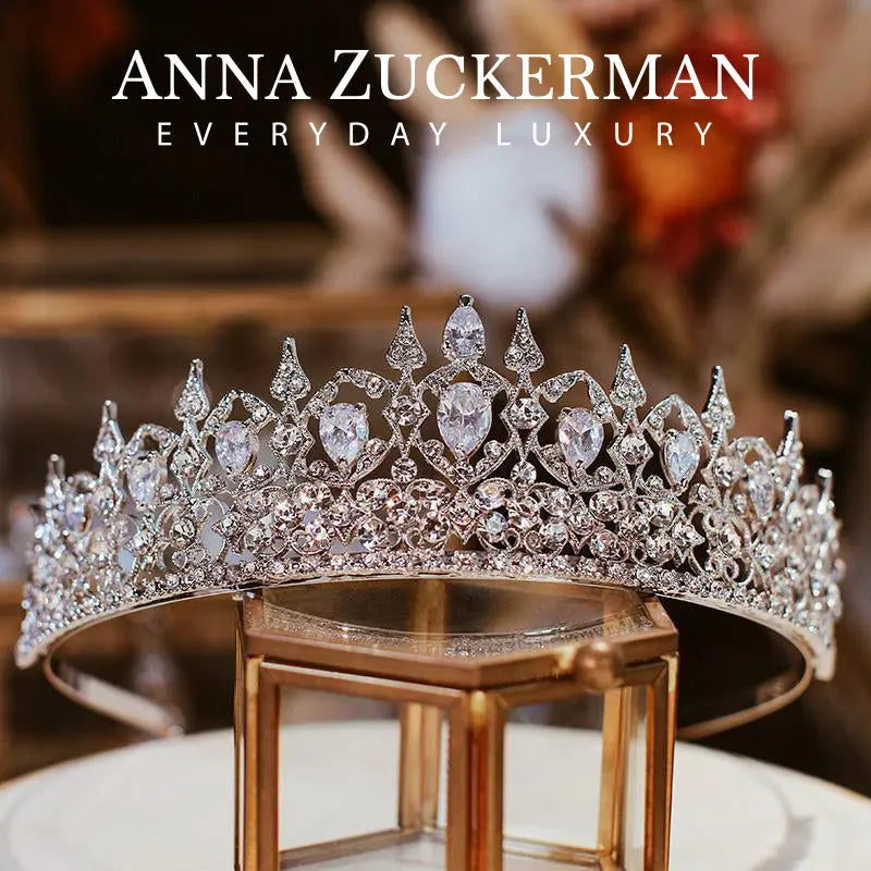 Royal 01 White Diamond Crystalline Tiara Collection