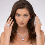 Royal De Luze Pendant with Champagne Color Crystalline