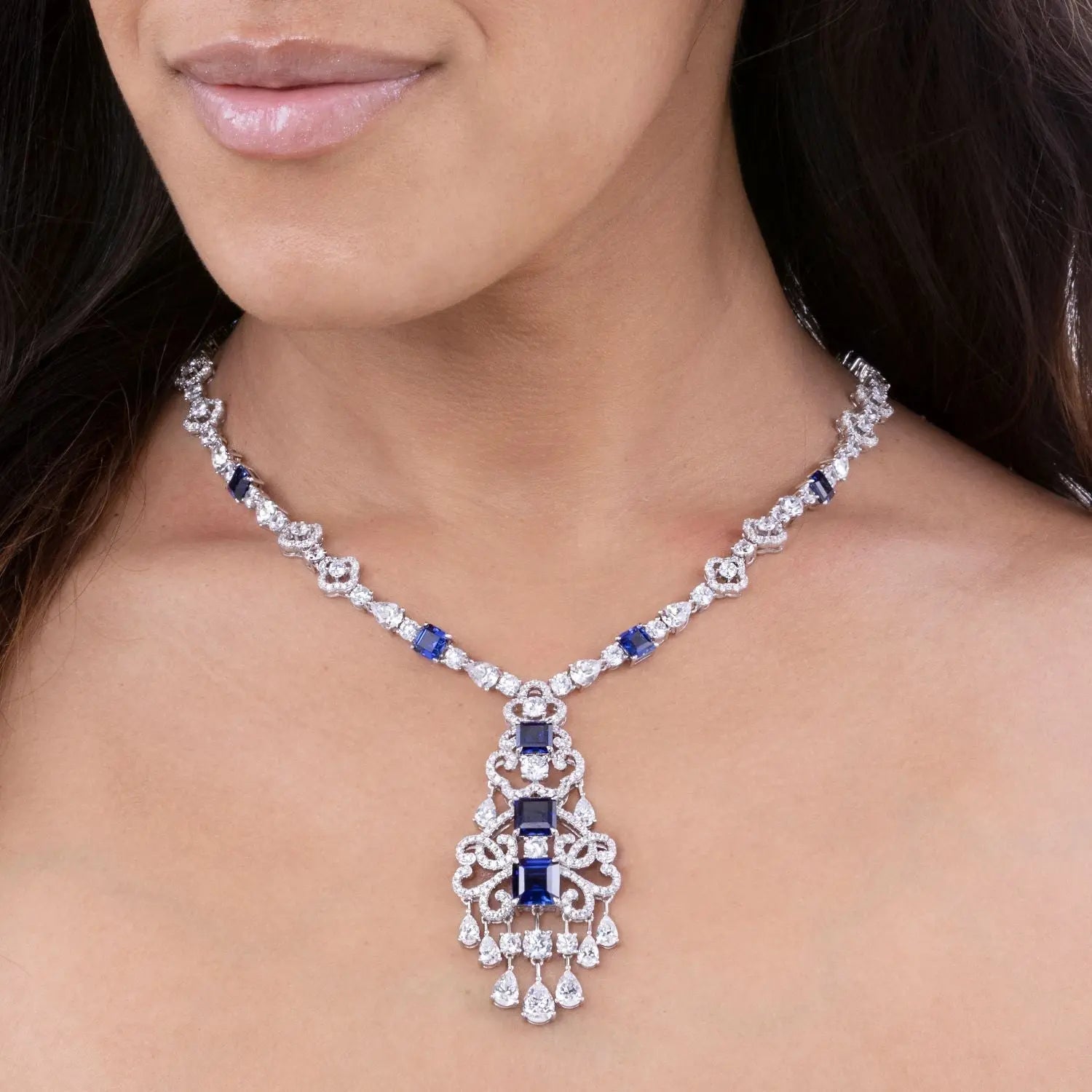 Royal Opulence Crystalline Necklace Canary Yellow