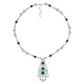 Royal Opulence Crystalline Necklace Emerald