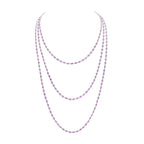 Oval Pink Sapphire Necklace