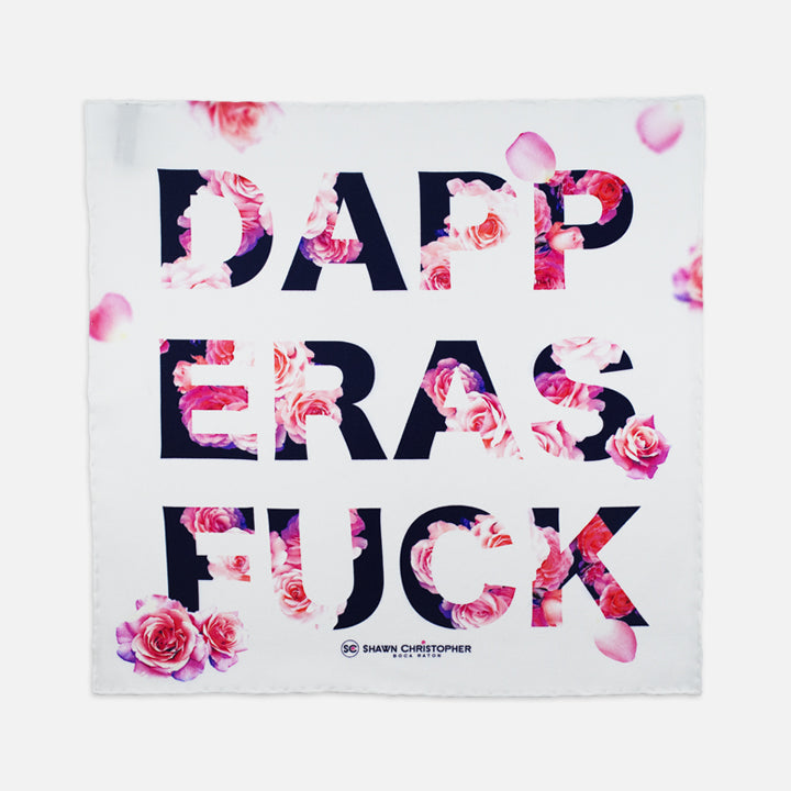 Dapper As F*ck Roses Pocket Square