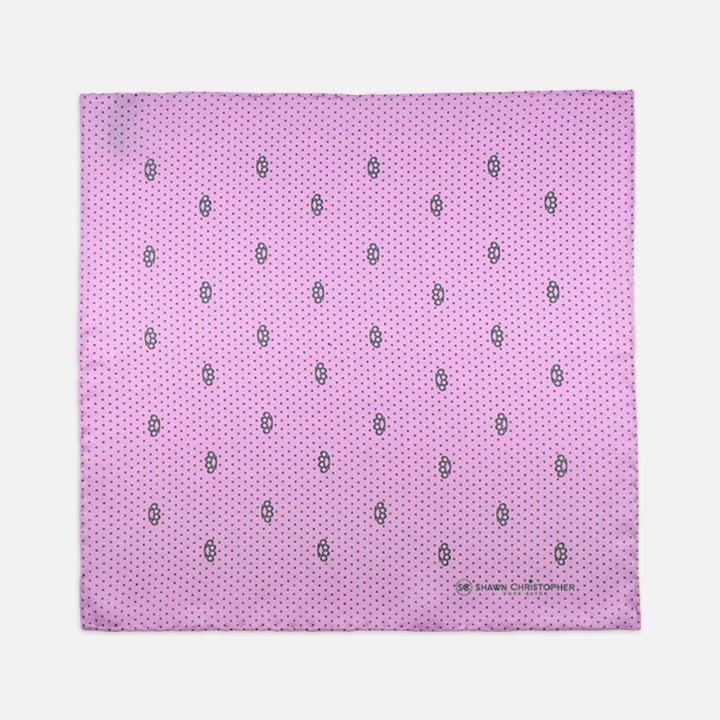 Brass Knuckles Polka Dots Pocket Square