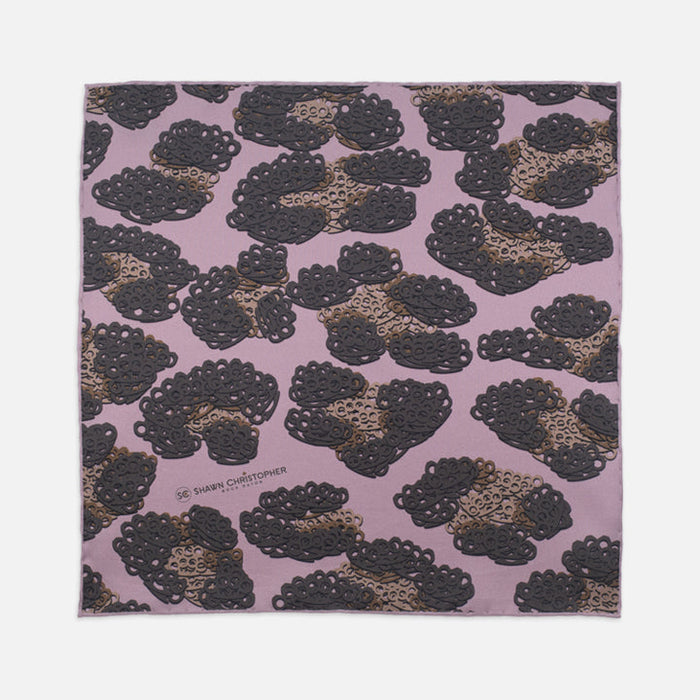 Brass Knuckles Leopard Pocket Square