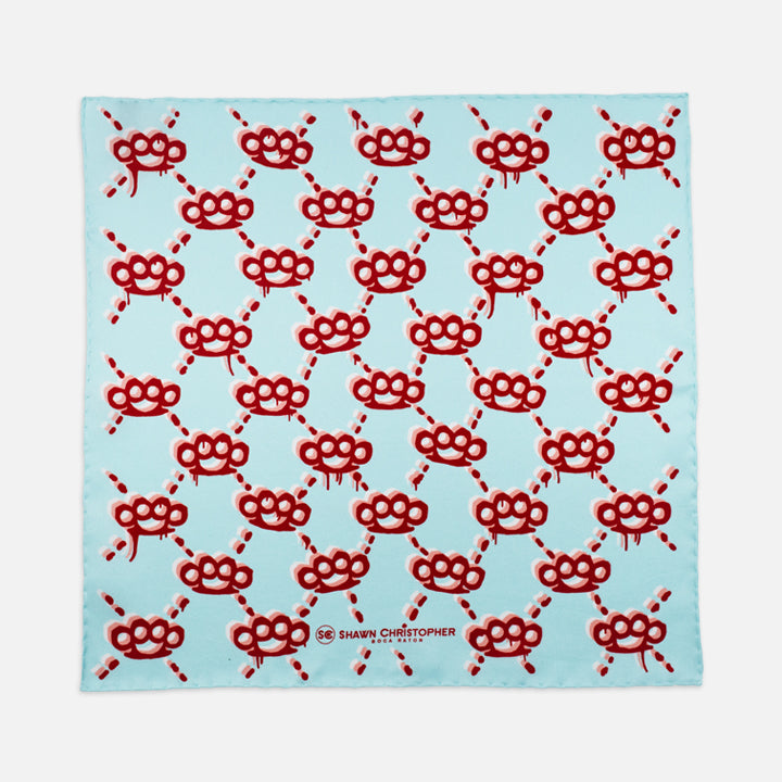 Brass Knuckles Paint Pocket Square