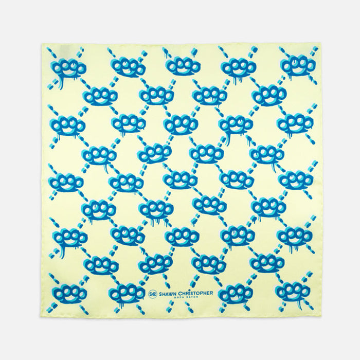 Brass Knuckles Paint Pocket Square