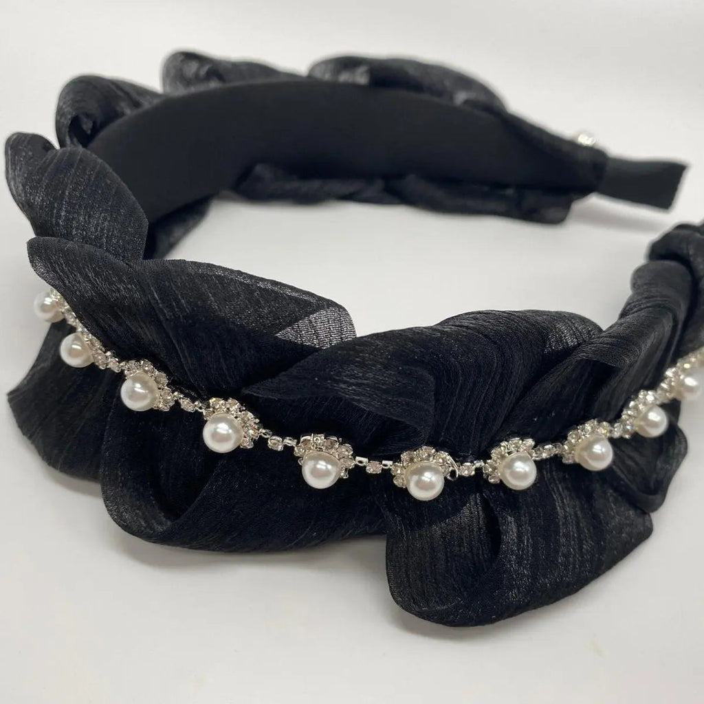 Sadie Pleated Pearl Headband