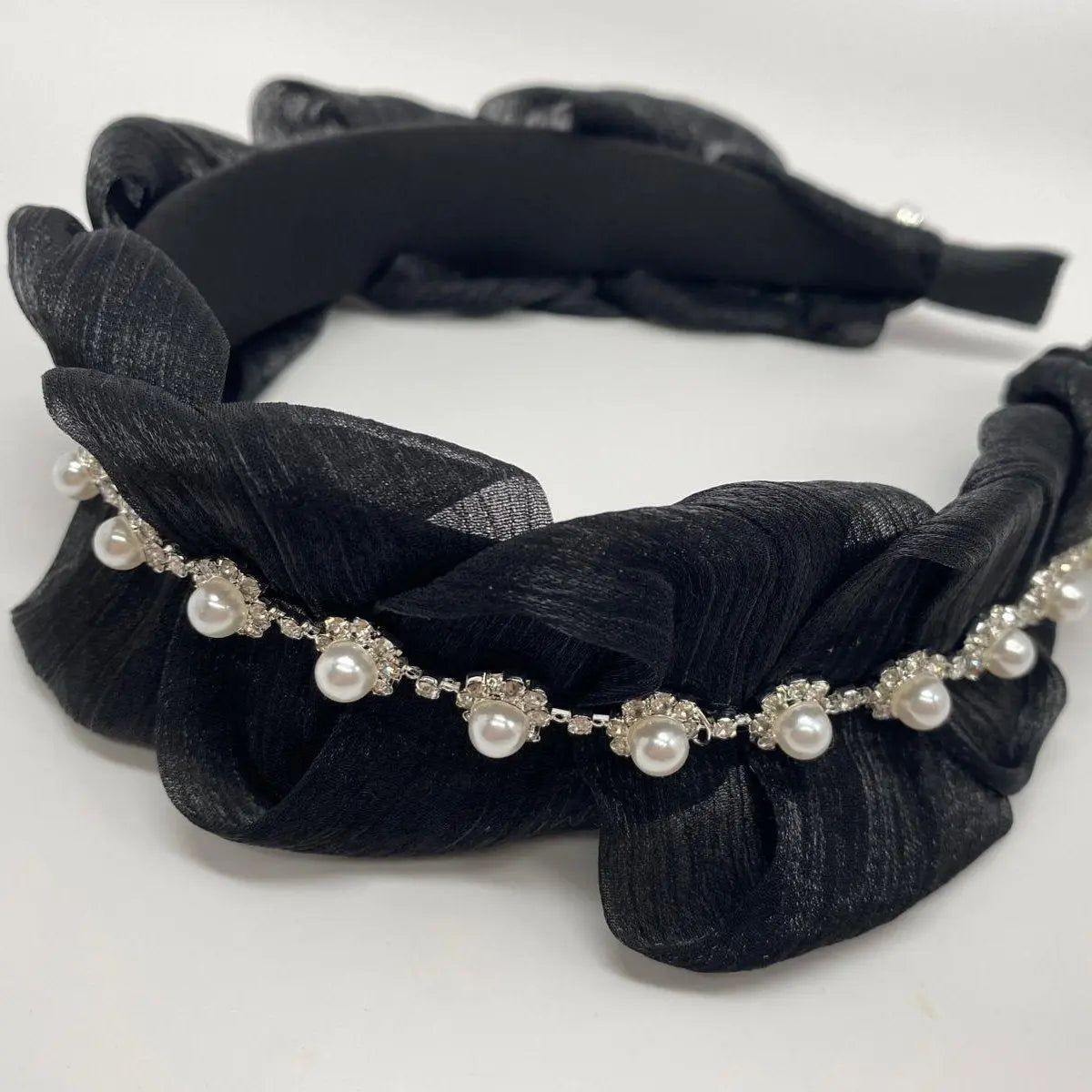 Sadie Pleated Pearl Headband