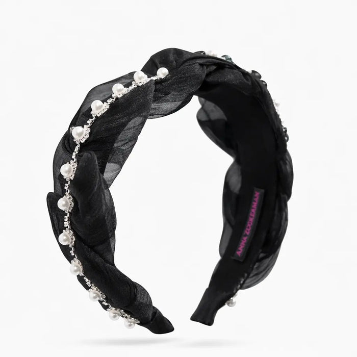Sadie Pleated Pearl Headband