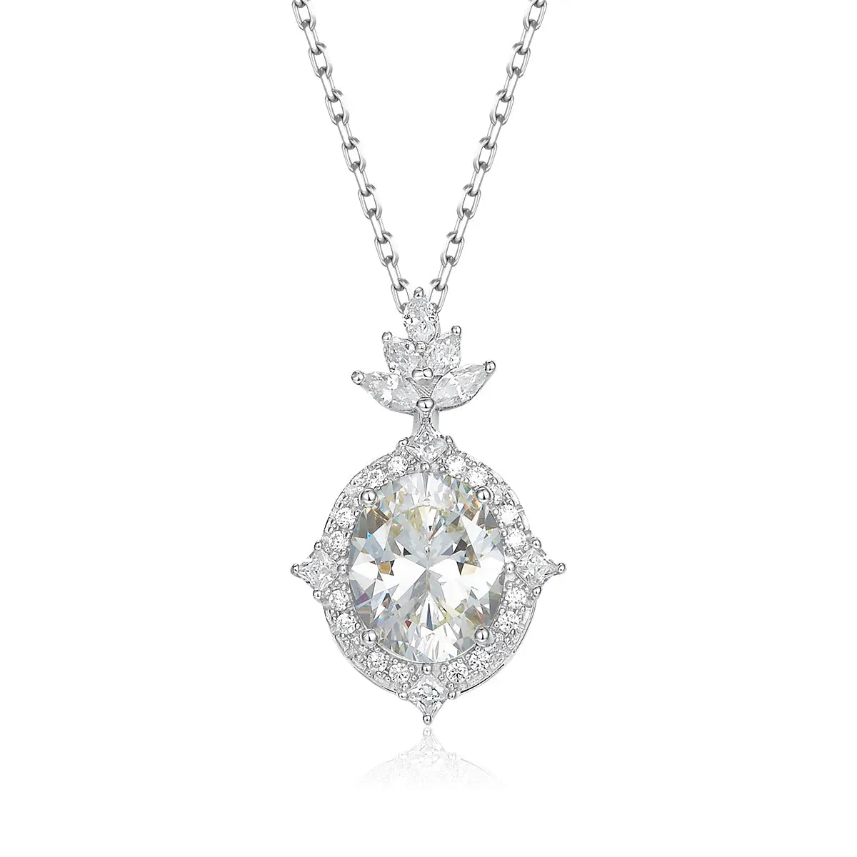 Santana Necklace in White Diamond