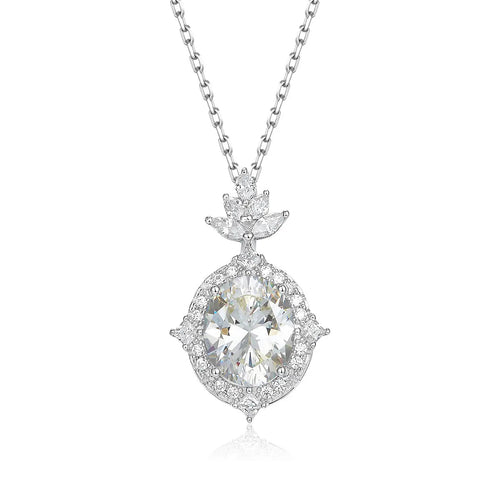Santana Necklace in White Diamond