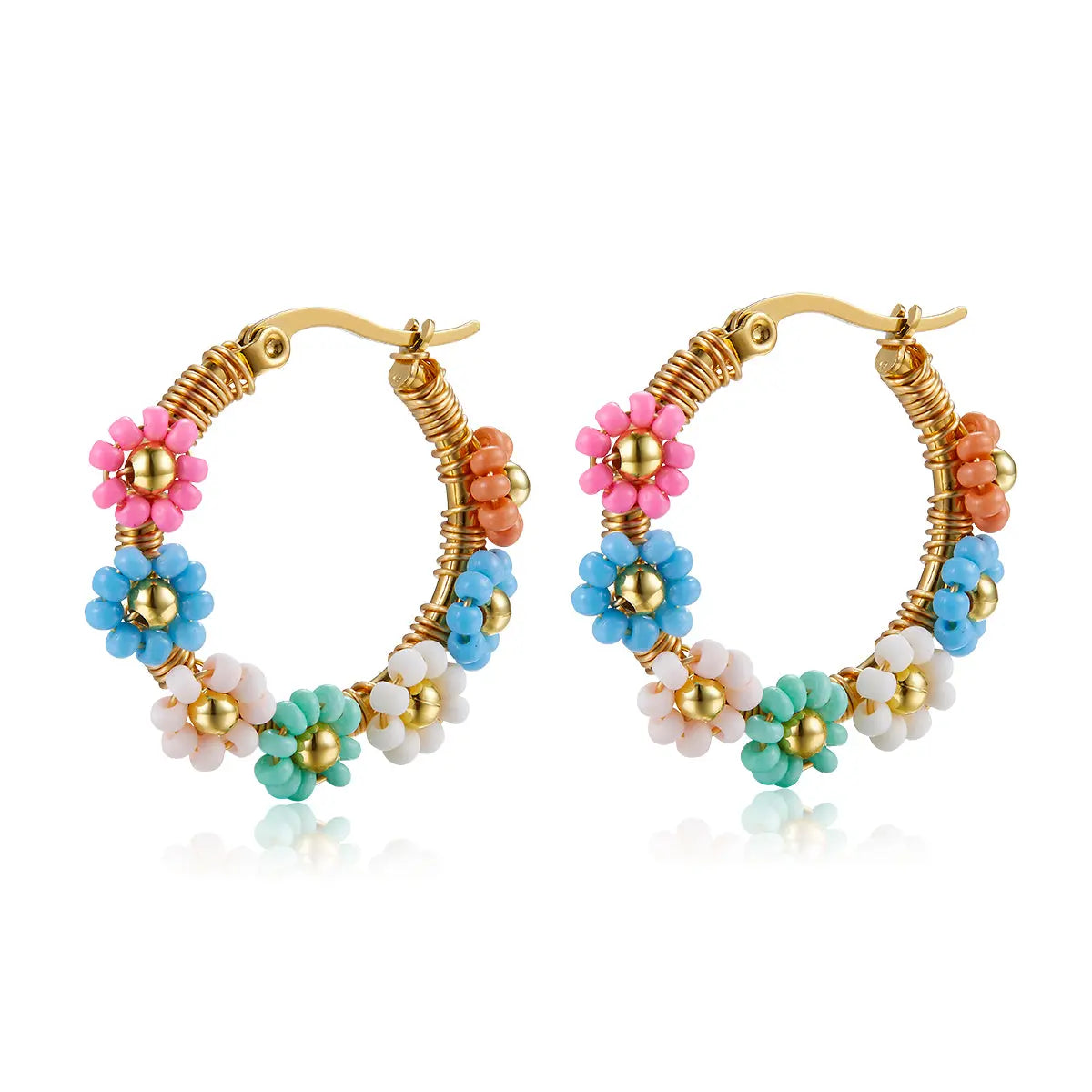 Santorini Bloom Hoops