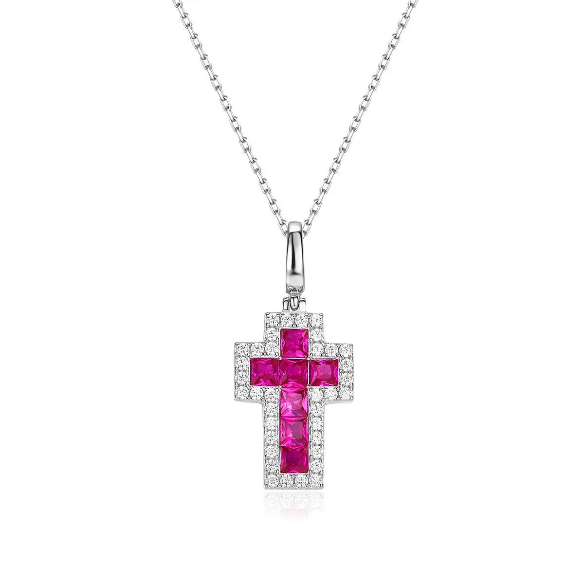 Scarlet Grace Cross Necklace