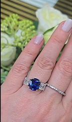Three Stone Sapphire Ring
