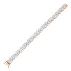 Lab Grown Pear Diamond Tennis Bracelet