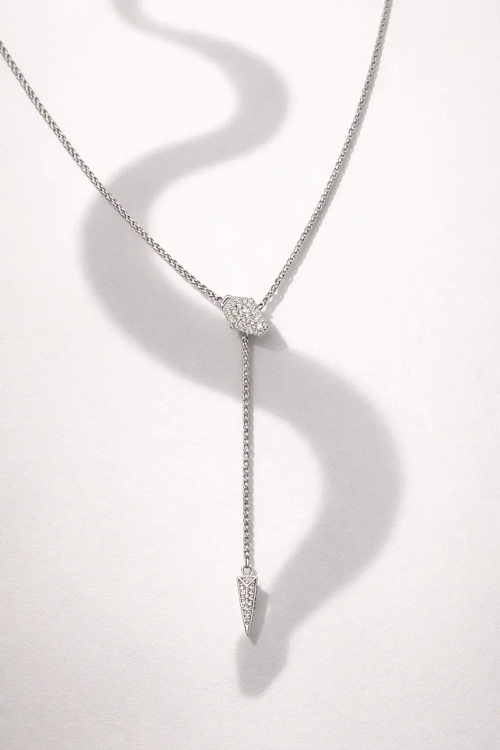 Serpentina Lariat In Platinum