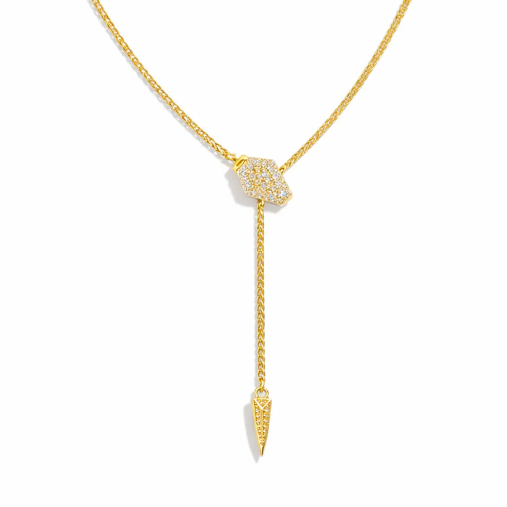 Serpentina Lariat In Yellow Gold