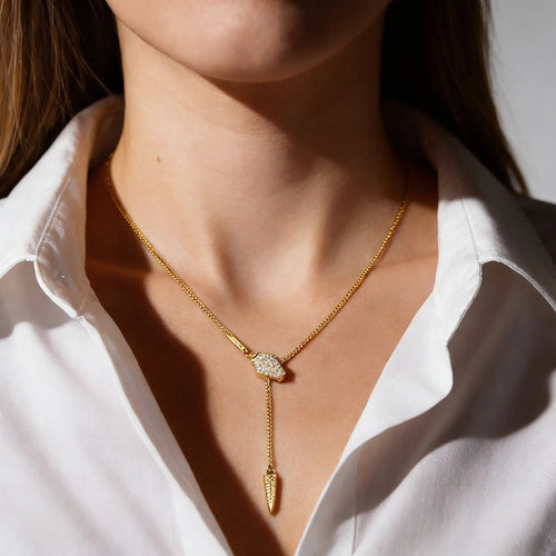 Serpentina Lariat In Yellow Gold