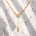 Serpentina Lariat In Yellow Gold
