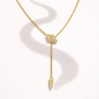 Serpentina Lariat In Yellow Gold