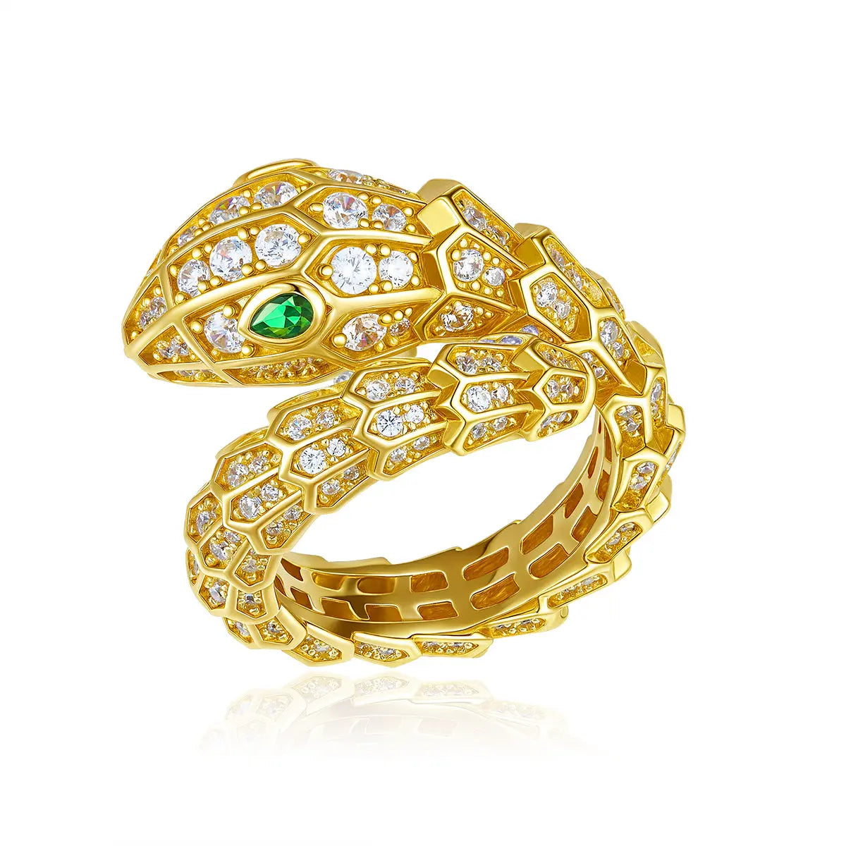 Serpentina Ring in Gold Vermeil