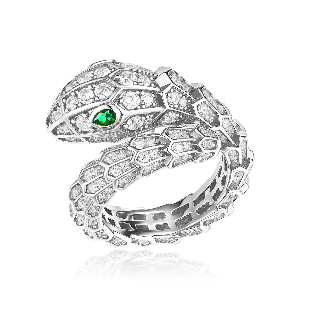 Serpentina Ring in Platinum