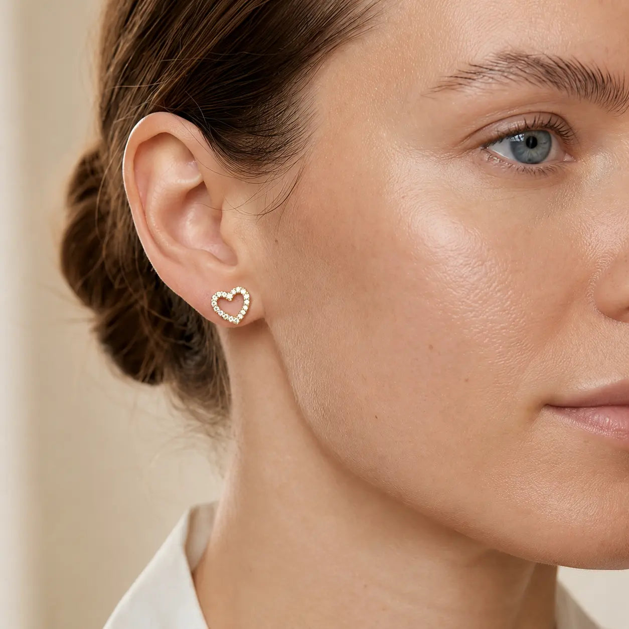 Siena Heart Studs by AZ Essentials