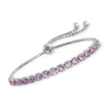 Signature Adjustable Bolo Bracelet in Amethyst Crystalline