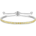 Signature Adjustable Bolo Bracelet in Citrine Crystalline