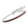 Signature Adjustable Bolo Bracelet in Garnet