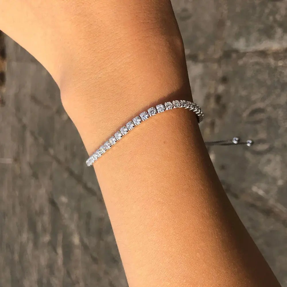 Signature Adjustable Bolo Bracelet in Purple Amethyst