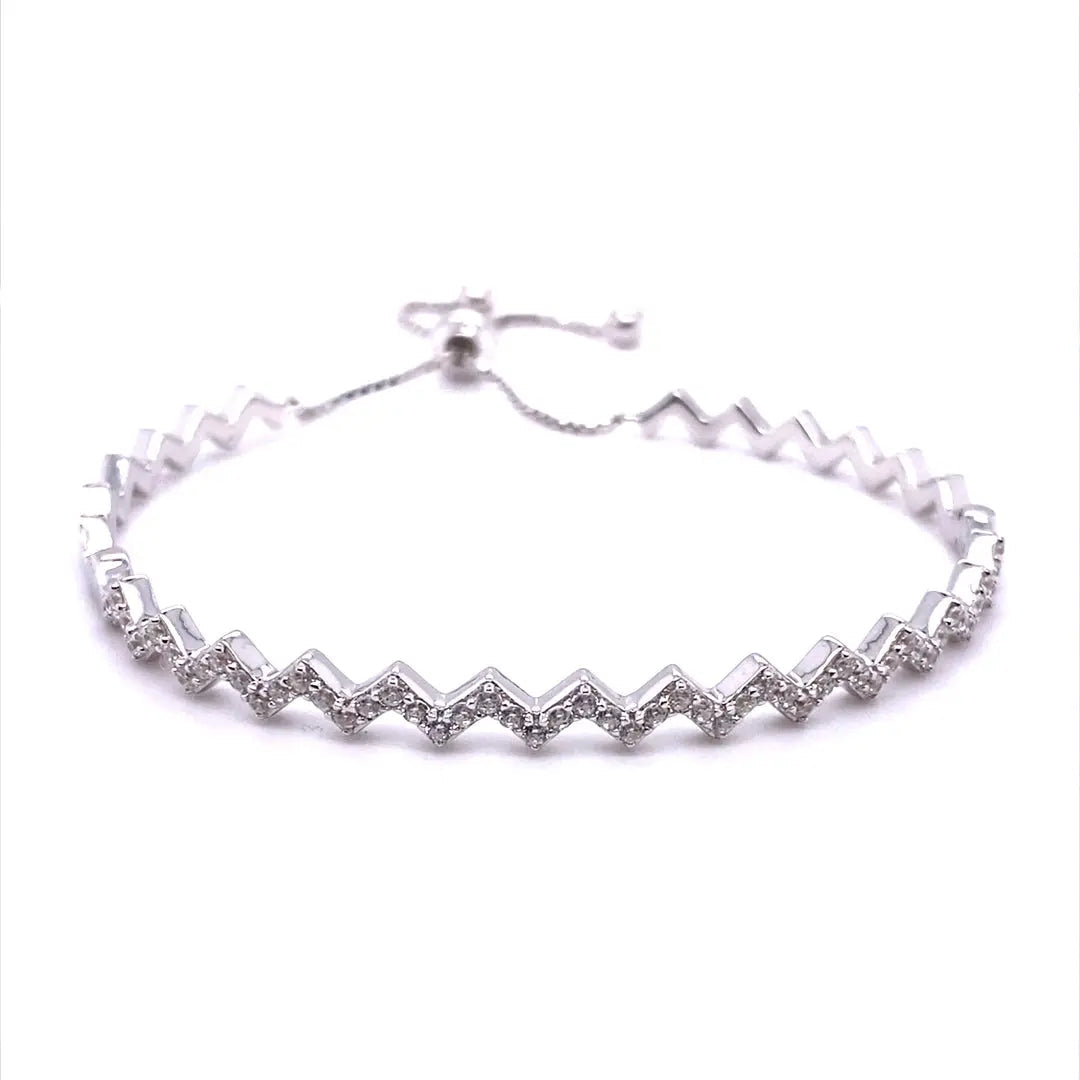 Signature Adjustable Chevron Design Bolo Bracelet