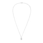 Lab Grown Cushion Diamond North South Pendant