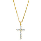 Skinny Diamond Cross Necklace