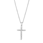 Skinny Diamond Cross Necklace