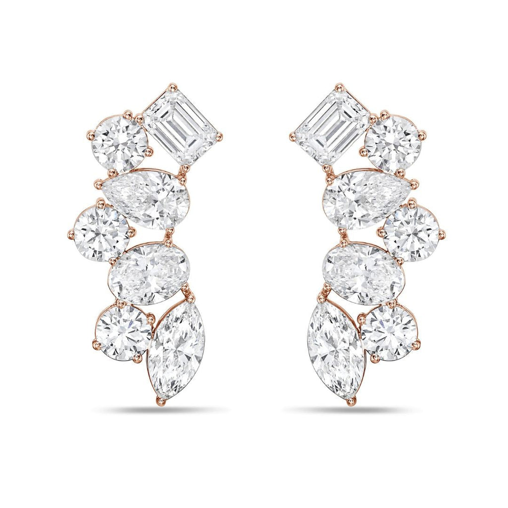 Lab Grown Multi-Cut Diamond Ear Crawlers