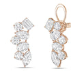Lab Grown Multi-Cut Diamond Ear Crawlers