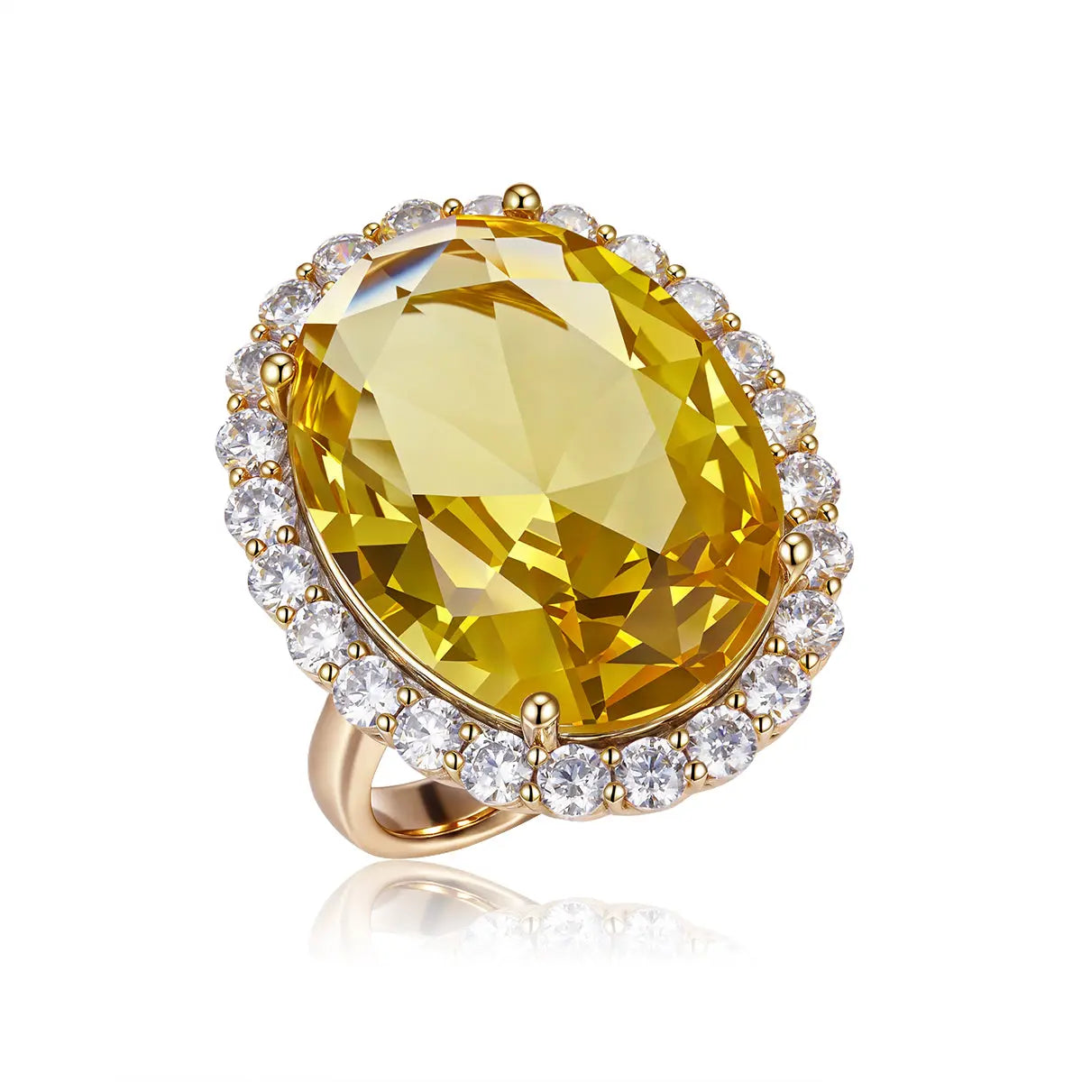 Soleil Oval Cocktail Ring