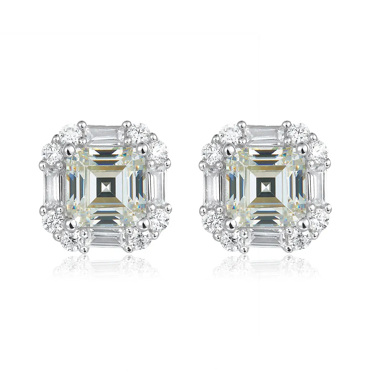 Solesta Earrings in G/H Color Crystalline