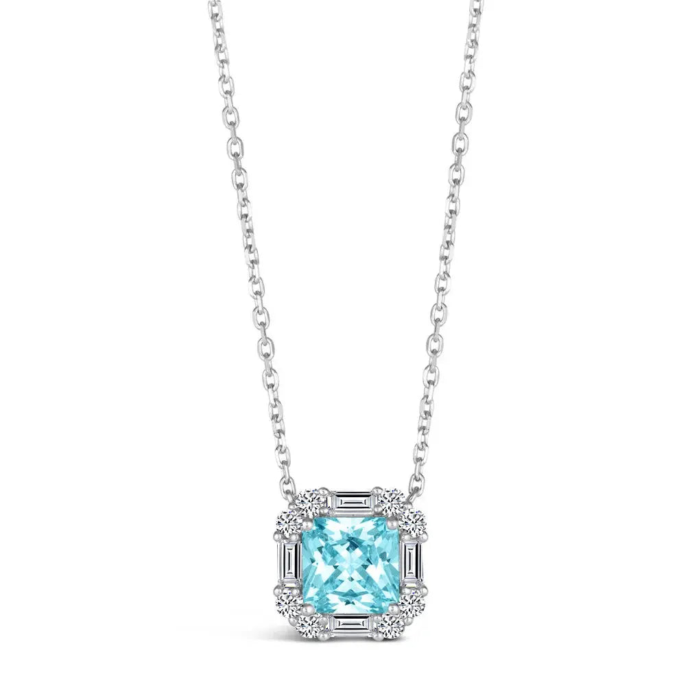 Solesta Necklace in Aquamarine