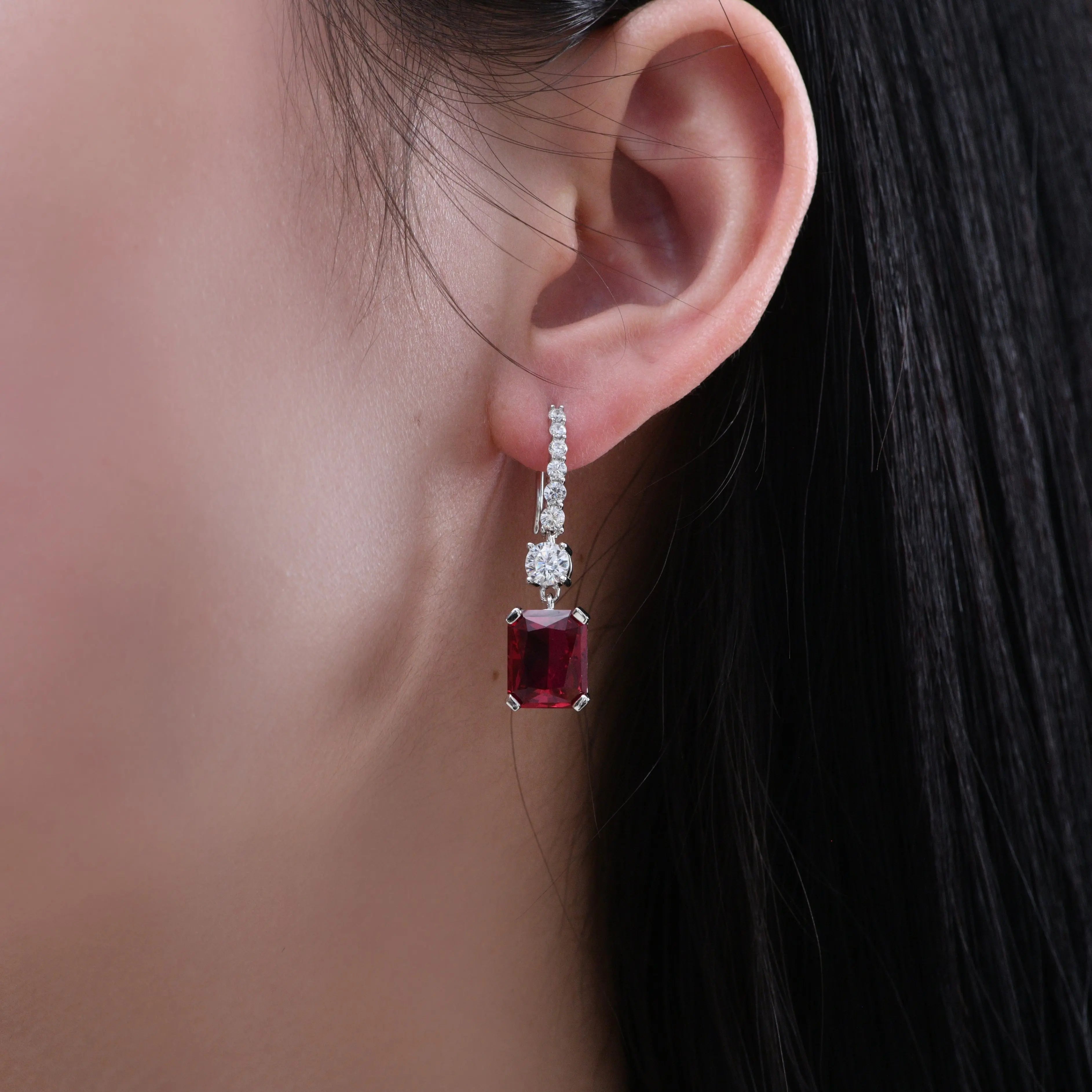 Sonata 6 Carat Drops in Ruby