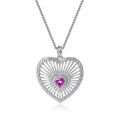Vintage Pink Sapphire Heart