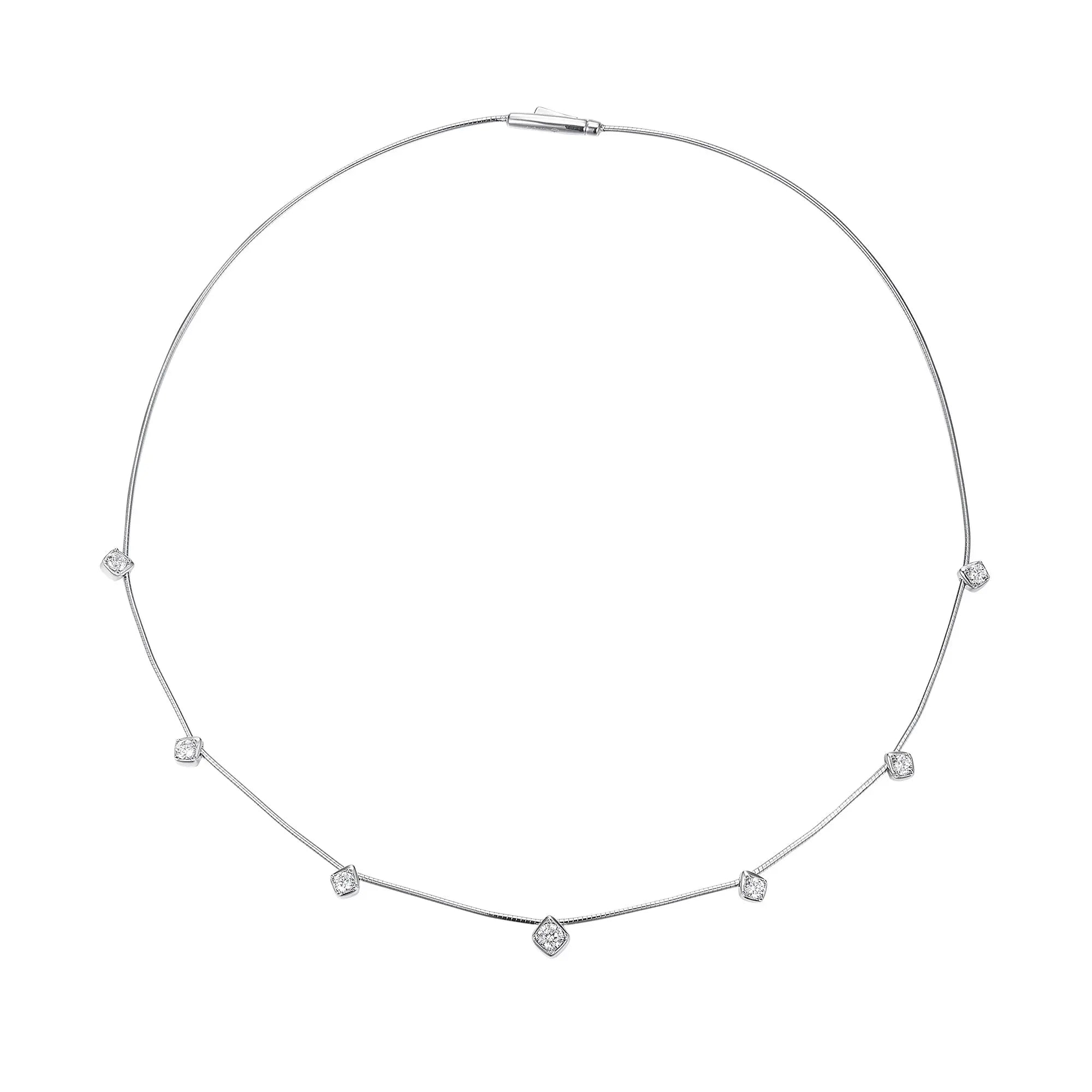 Platinum Drops Choker