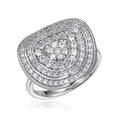 Spiral Pavé Cocktail Ring