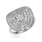 Spiral Pavé Cocktail Ring