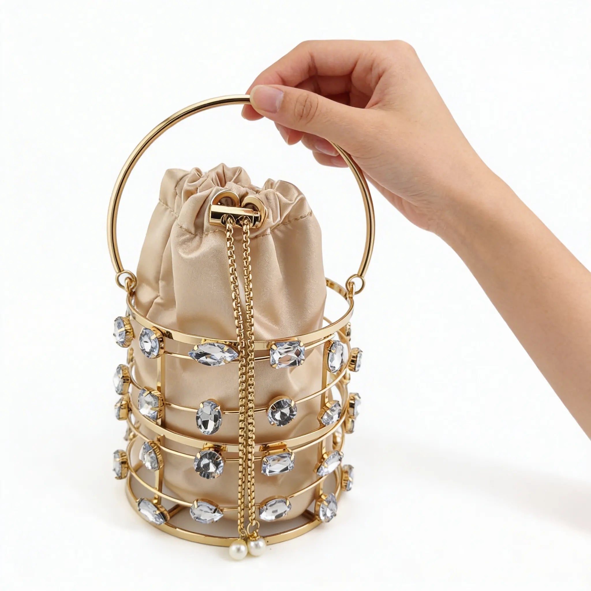 Starlit Gold Mini Handbag