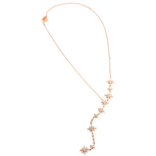 Starry Night Lariat in Rose Gold