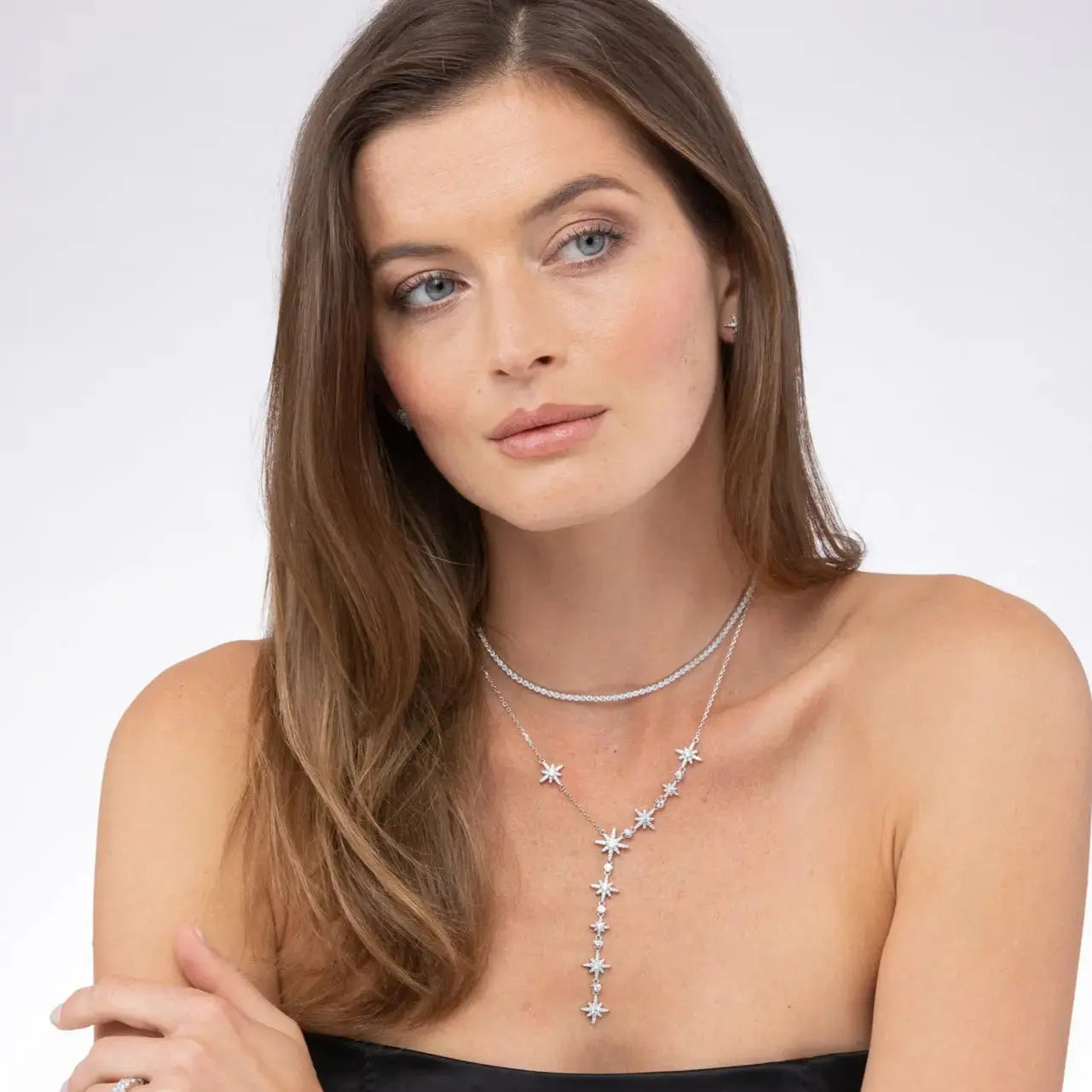 Starry Night Lariat in Platinum
