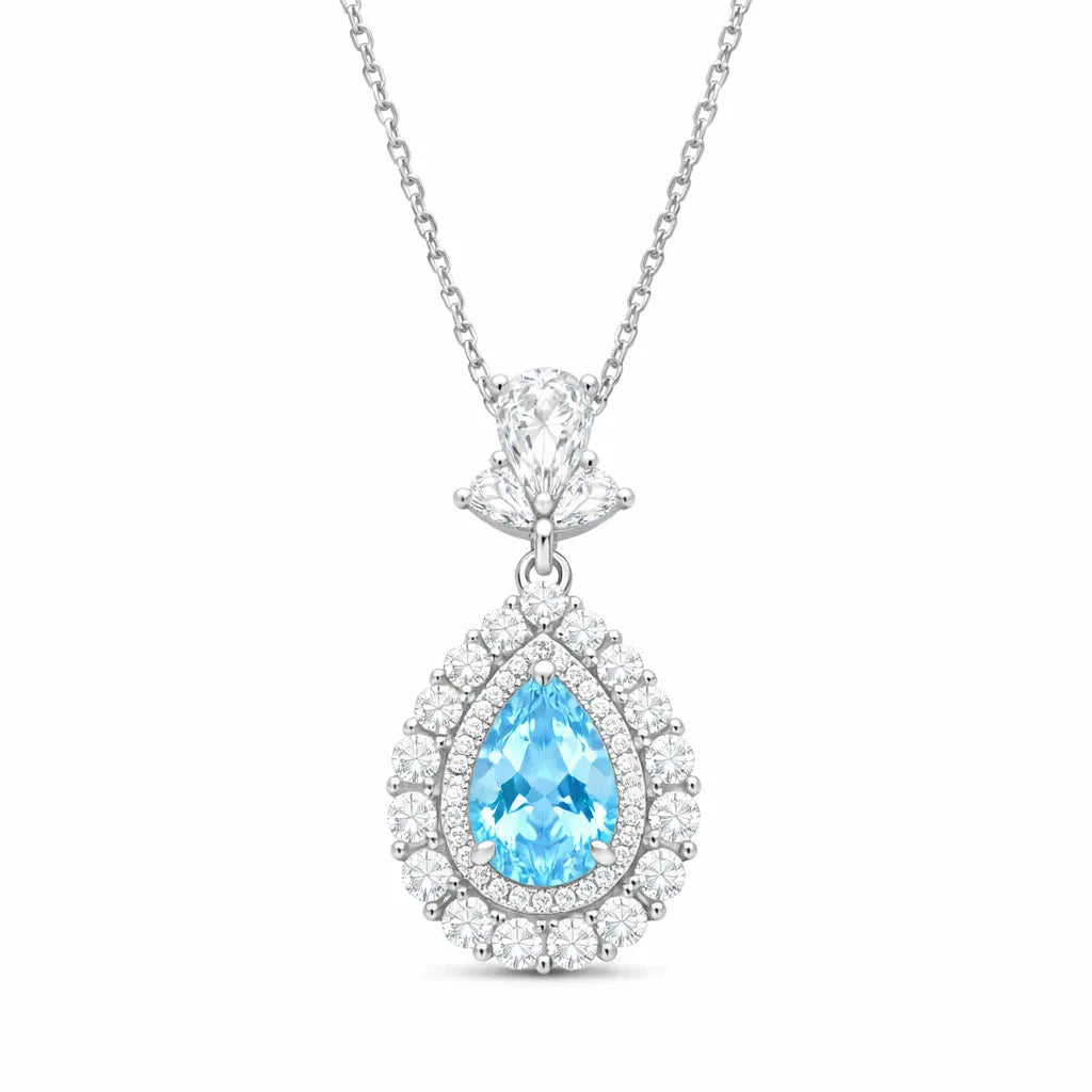 Sunny Isles Necklace in Aquamarine