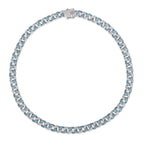 Sweet Havana 8mm Cuban Necklace in Aqua
